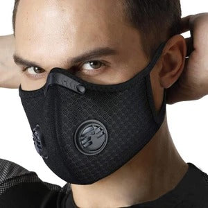 Black Adult Face-mask Training Fitness Bicycle Mask for Men Sport Acce-Sport Elite Hub
