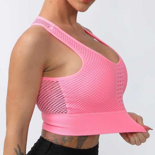 Yoga Sports Bra Women Yoga Crop Top Shockproof Push Up Underwear Fitness Bras Athletic Vest Gym Shirt Sport Sportswear Sling Bra